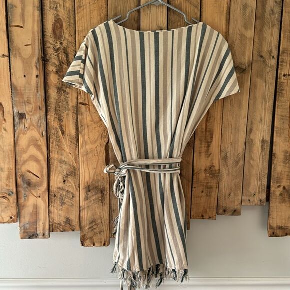 Tularosa Striped Mini Dress in Blue and White - Picture 6 of 12